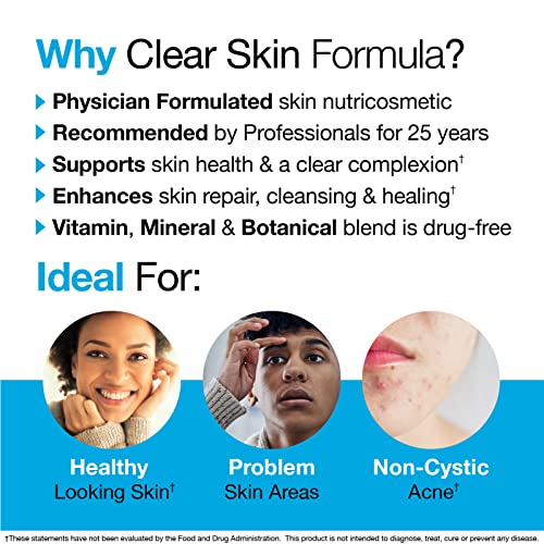 Foto 3 pulgar | Suplemento Vitamedica Clear Skin Vitamin 60 Ct - Venta Internacional.