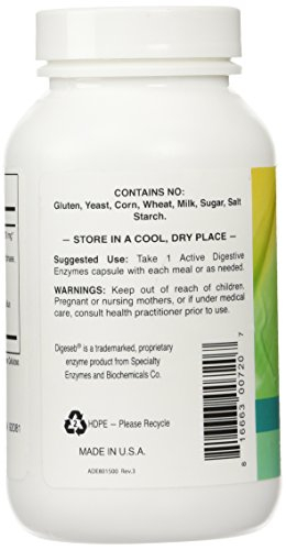 Foto 4 pulgar | Suplemento Global Health Trax Active Digestive Enzymes 90 Ca - Venta Internacional.
