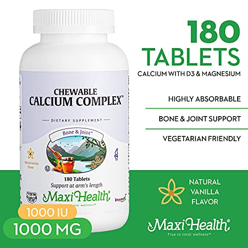 Foto 3 pulgar | Suplemento Maxi Health Masticable Calcium Complex 1000 Mg - Venta Internacional.