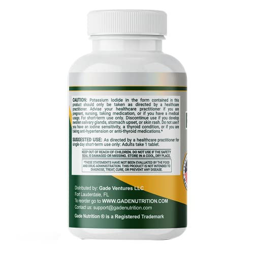 Foto 4 pulgar | Suplemento Dietético Gade Nutrition, Yoduro De Potasio, 65 Mg - Venta Internacional.