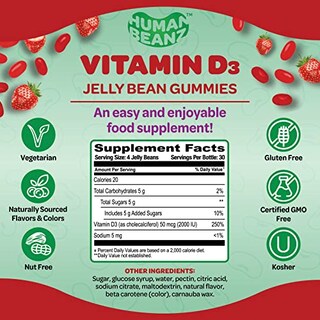 Foto 6 | Suplemento De Gomitas Con Vitamina D3 Para Adultos De Human Beanz - Venta Internacional.