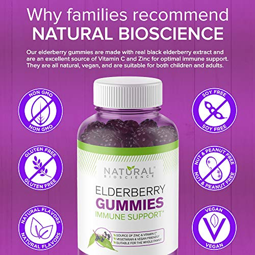 Foto 6 pulgar | Suplemento: Gomitas De Sambucus Y Saúco De Natural Bioscience 18 - Venta Internacional.