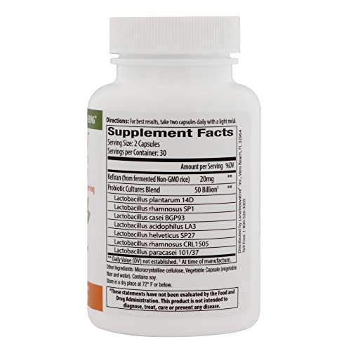 Foto 3 pulgar | Supplement Lane Innovative Kefiran Kefiran Kefir Nutrient 60 Cápsulas - Venta Internacional.