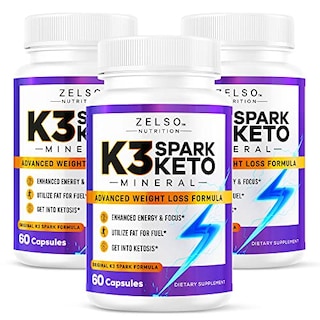 Foto 1 | Paquete De 3 Píldoras Minerales K3 Spark, Suministro Para 90 Días De Zelso Nutri - Venta Internacional.