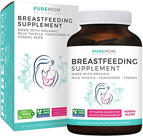Suplemento De Lactancia Pure Mom Organic Fenogreco 60 Cápsulas - Venta Internacional.