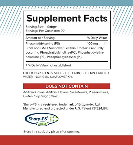 Foto 4 pulgar | Suplemento Natural De Fosfatidilserina De Bioscience 100 Mg 90 So - Venta Internacional.
