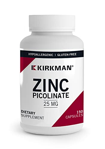 Foto 2 pulgar | Suplemento De Picolinato De Zinc Kirkman 25 Mg 150 Cápsulas Vegetarianas - Venta Internacional.