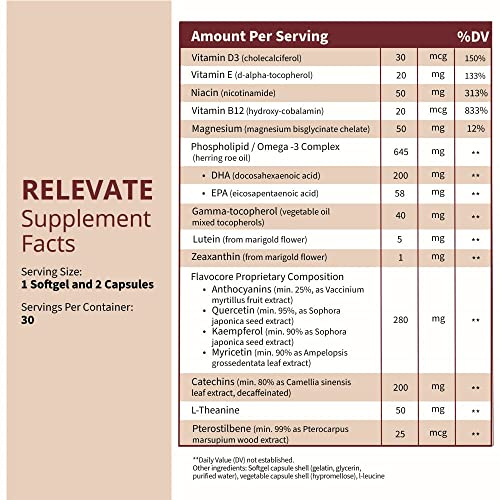 Foto 7 pulgar | Suplemento Neuroreserve Relevate Brain Health Memory Focus - Venta Internacional.