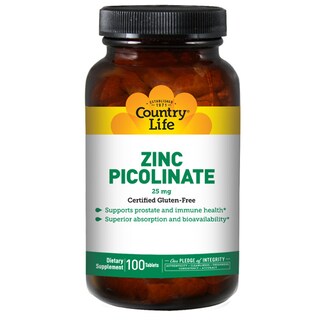 Foto 1 | Suplemento Country Life Picolinato De Zinc 100 Comprimidos X 2 - Venta Internacional
