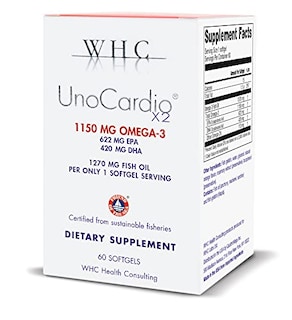 Foto 1 | Suplemento De Aceite De Pescado Whc Unocardio X2, 1270 Mg De Omega-3, 60 G - Venta Internacional.