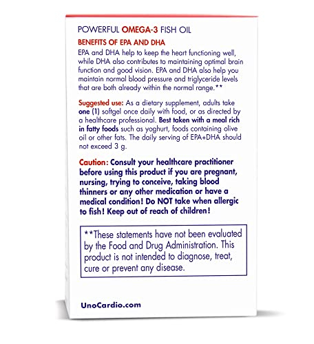 Foto 6 pulgar | Suplemento De Aceite De Pescado Whc Unocardio X2, 1270 Mg De Omega-3, 60 G - Venta Internacional.