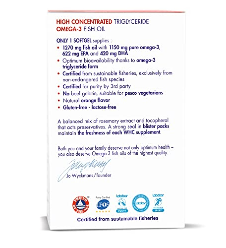 Foto 7 pulgar | Suplemento De Aceite De Pescado Whc Unocardio X2, 1270 Mg De Omega-3, 60 G - Venta Internacional.