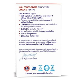 Foto 6 | Suplemento De Aceite De Pescado Whc Unocardio X2, 1270 Mg De Omega-3, 60 G - Venta Internacional.