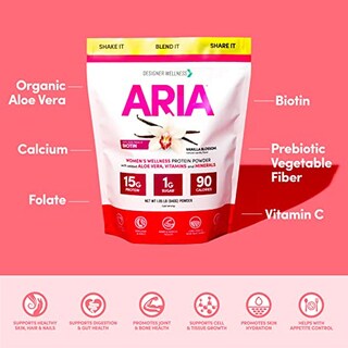 Foto 4 | Proteína En Polvo Designer Wellness Aria Para Mujer, Vainilla, 840 G - Venta Internacional.