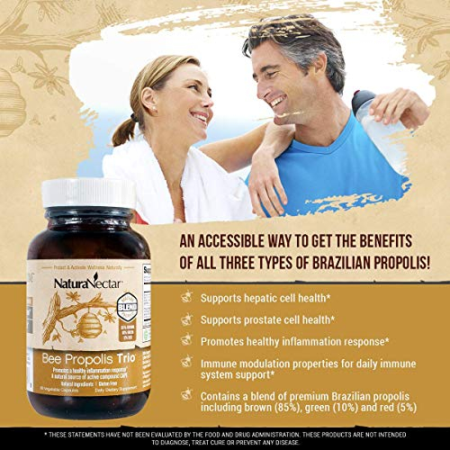 Foto 3 pulgar | Suplemento Naturanectar Natural Bee Proplis Trio 60 Cápsulas - Venta Internacional.