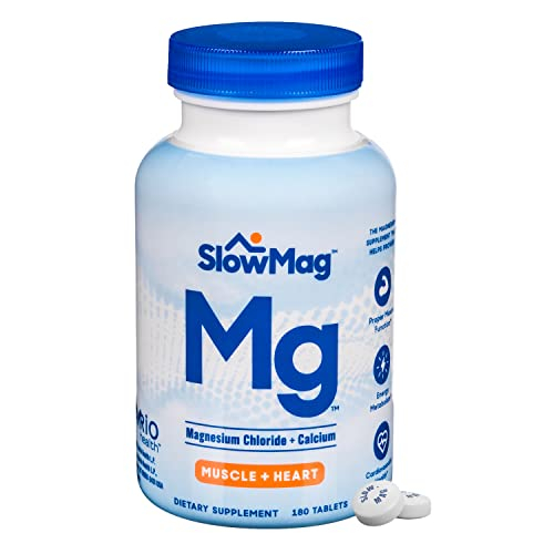 Foto 2 pulgar | Suplemento Slowmag Mg Muscle + Heart Con 180 Comprimidos De Magnesio - Venta Internacional.