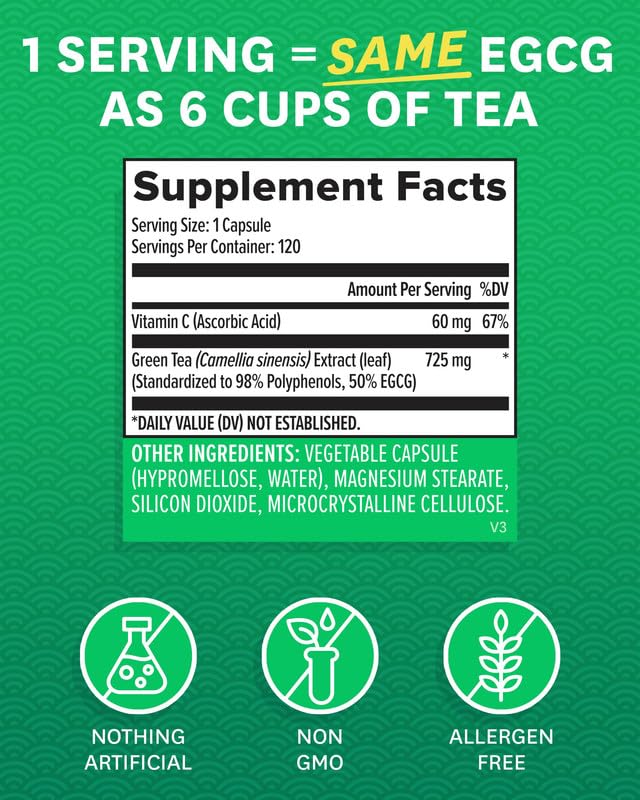 Foto 5 | Complemente El Extracto De Té Verde Zenwise Con Egcg Y Vitamina C - Venta Internacional.