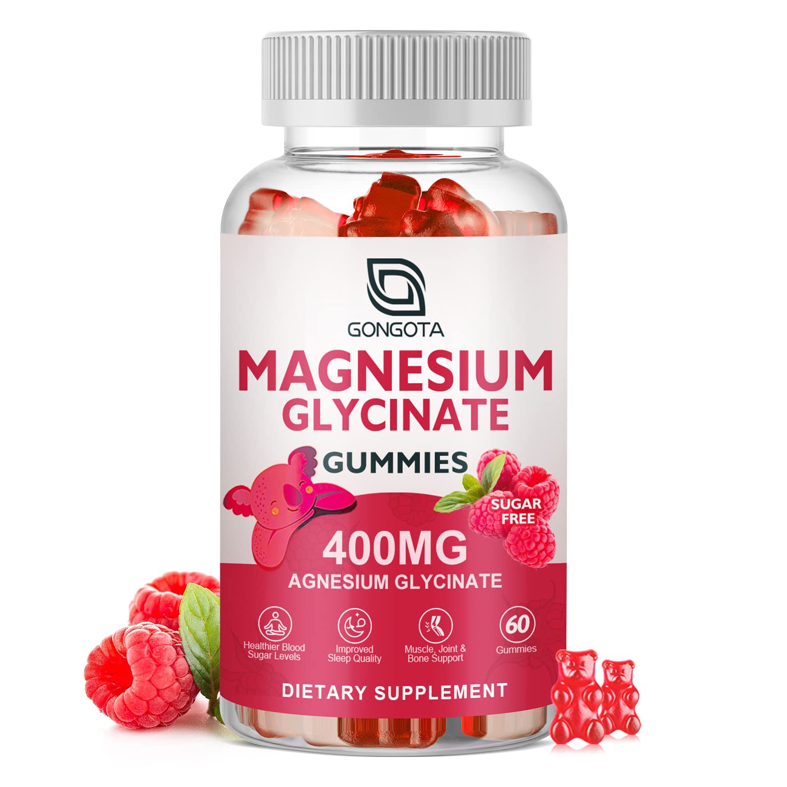 Foto 2 pulgar | Gomitas De Glicinato De Magnesio Gongota 400 Mg Con 100 Mg L-t - Venta Internacional.