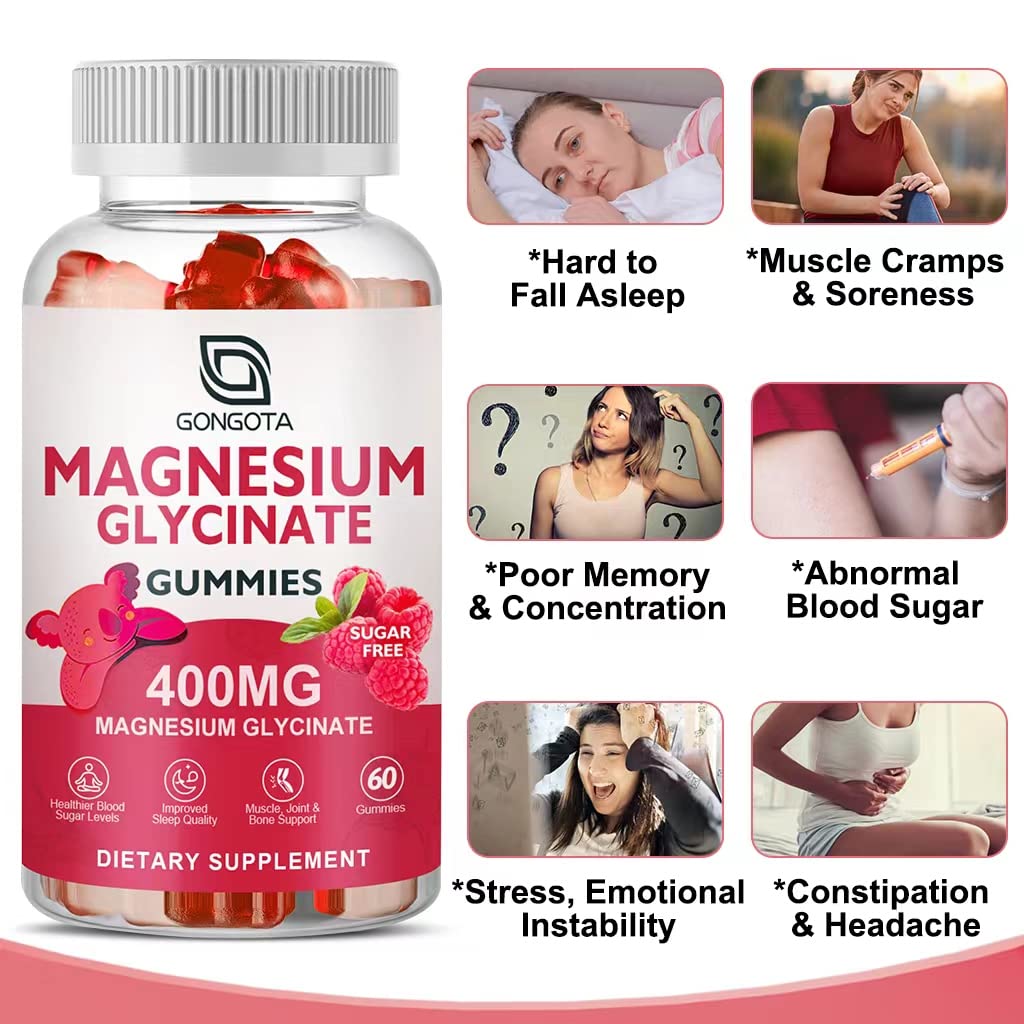Foto 5 pulgar | Gomitas De Glicinato De Magnesio Gongota 400 Mg Con 100 Mg L-t - Venta Internacional.