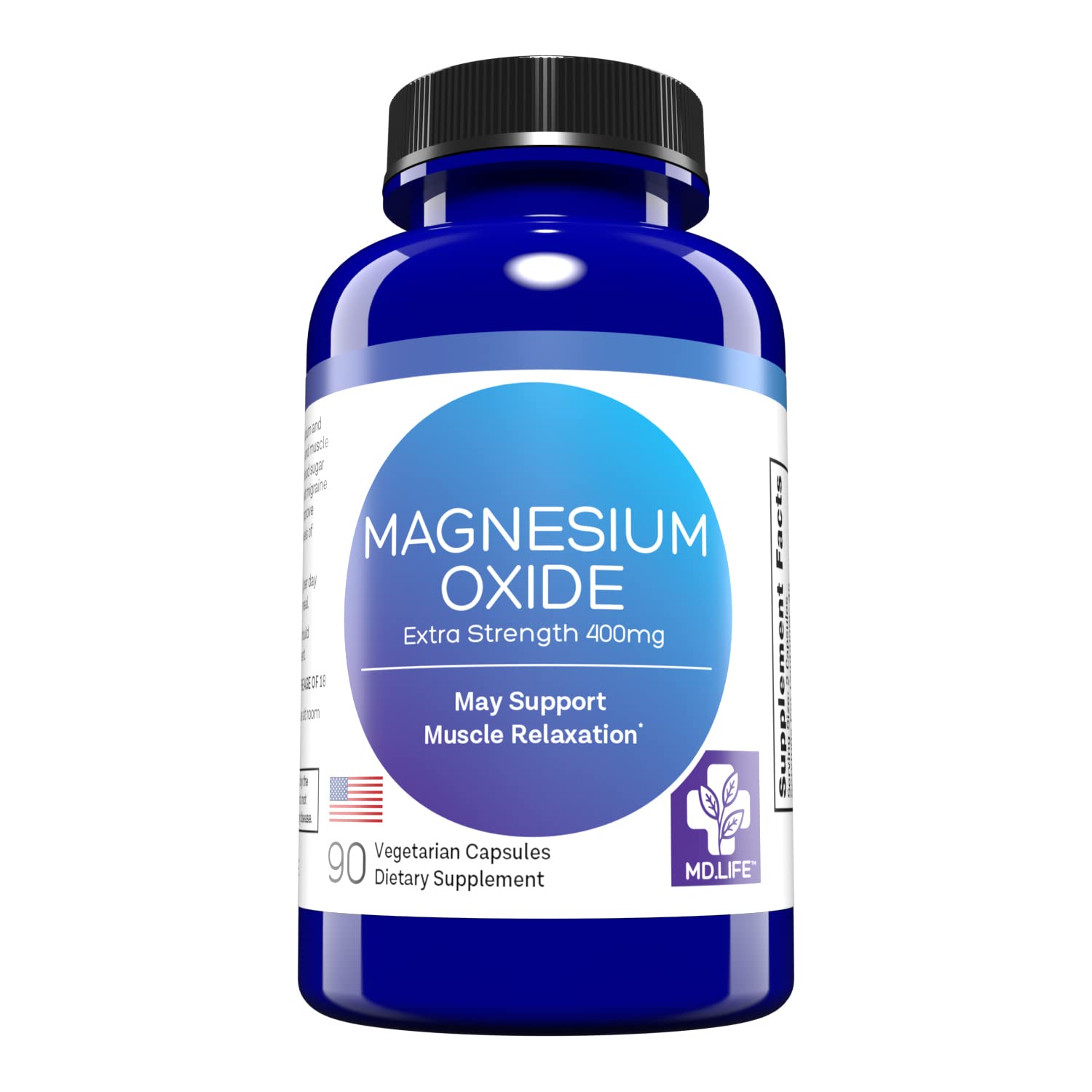 Foto 1 | Suplemento De Óxido De Magnesio Md.life 90 Cápsulas - Venta Internacional.