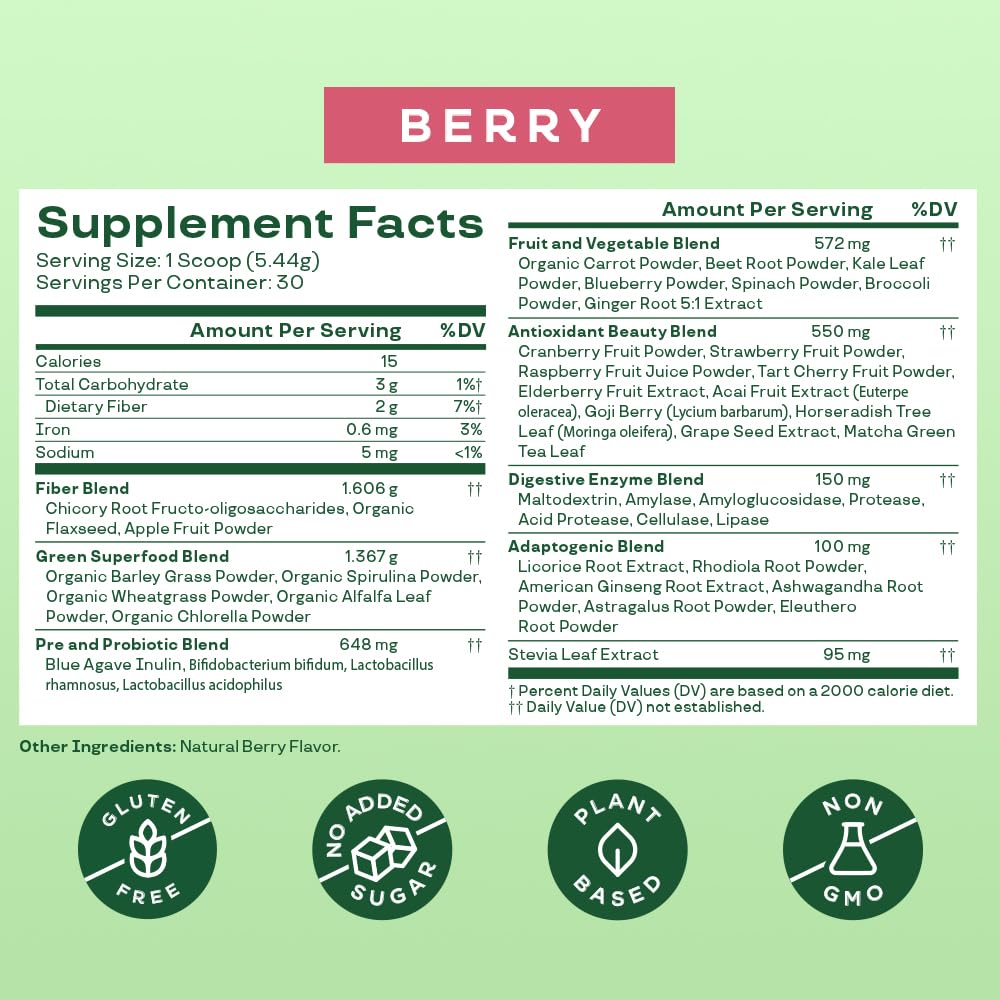 Foto 5 pulgar | Suplemento Bloom Nutrition Super Greens Powder Smoothie & Ju - Venta Internacional.