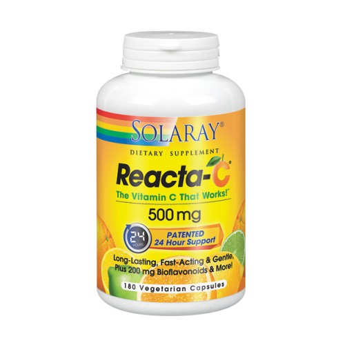 Foto 2 pulgar | Suplemento Solaray Reacta-c 180 Cápsulas 500 Mg De Vitamina C - Venta Internacional.