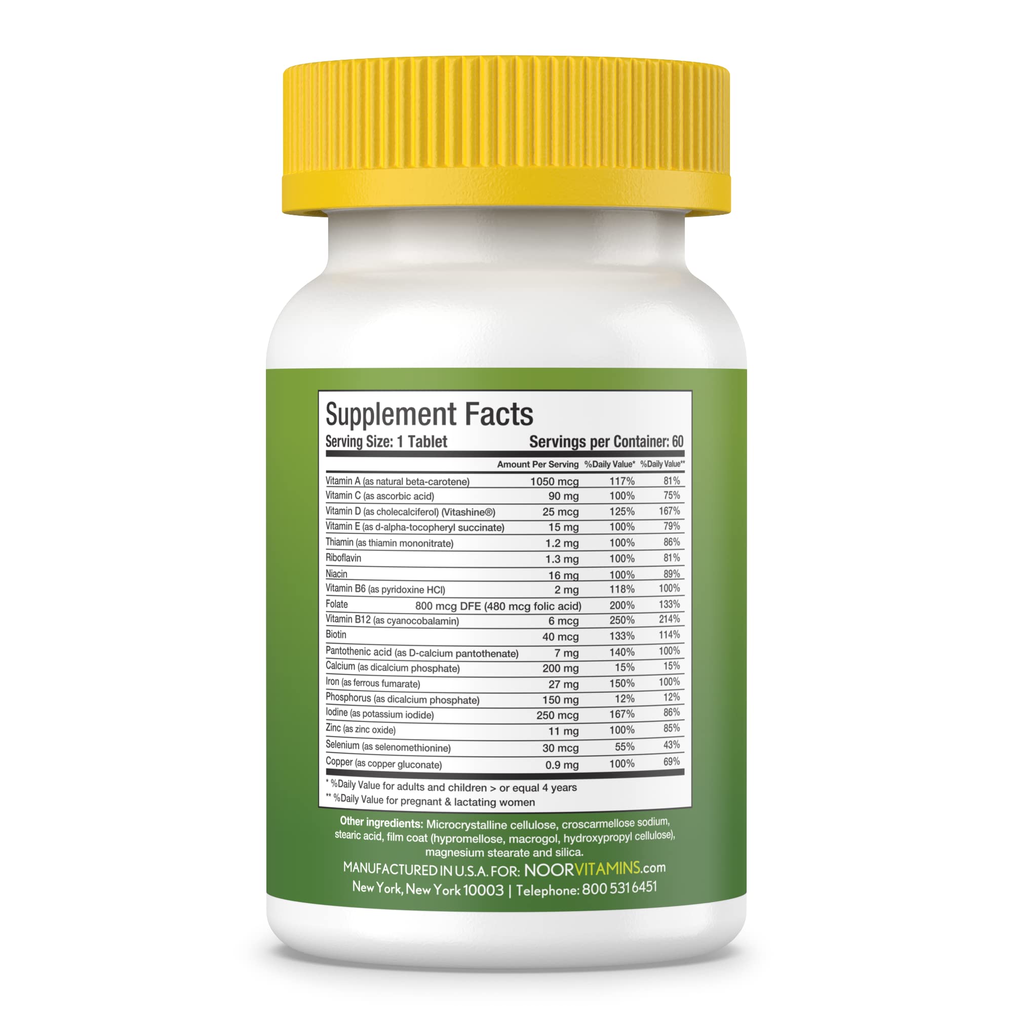 Foto 3 pulgar | Multivitamínico Noor Vitamins Halal Para Mujeres, Una Vez Al Día - Venta Internacional.
