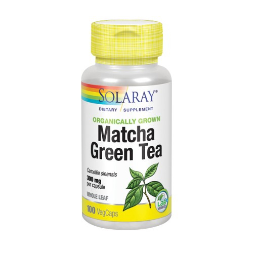 Foto 2 pulgar | Suplemento Solaray Matcha, Hoja De Té Verde, 100 Cápsulas Vegetales - Venta Internacional.