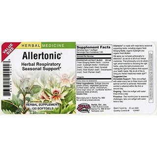 Foto 2 | Hierbas Suplementarias, Etc. Allertonic 120 Cápsulas Blandas - Venta Internacional.