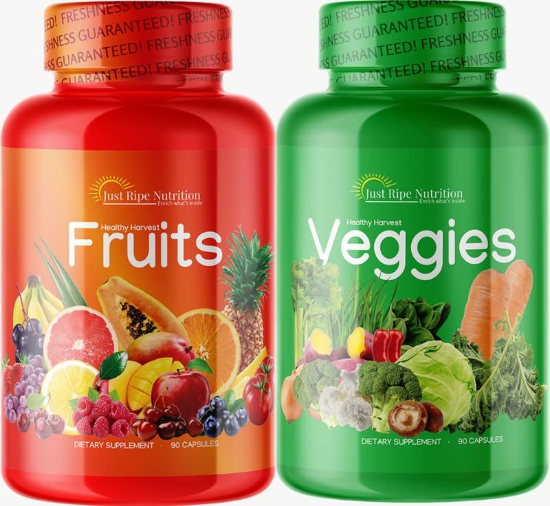 Foto 1 | Suplemento De Frutas Y Verduras Just Ripe Nutrition, 180 Cápsulas - Venta Internacional.