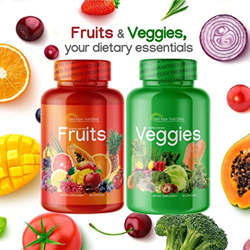 Foto 3 pulgar | Suplemento De Frutas Y Verduras Just Ripe Nutrition, 180 Cápsulas - Venta Internacional.
