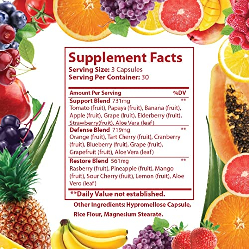 Foto 6 pulgar | Suplemento De Frutas Y Verduras Just Ripe Nutrition, 180 Cápsulas - Venta Internacional.