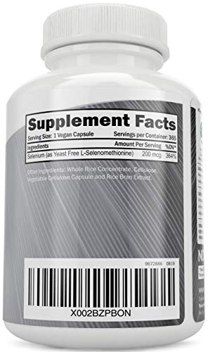 Foto 3 pulgar | Suplemento De Selenio Puramente Holístico, 200 Mcg, 365 Cápsulas Veganas - Venta Internacional.