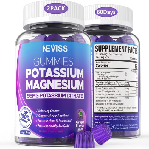 Foto 2 pulgar | Suplementos: Gomitas De Potasio Y Magnesio Neviss, 99 Mg, 120 Unidades - Venta Internacional.