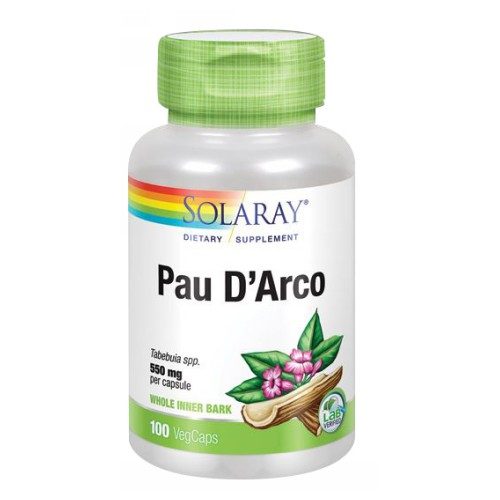 Suplemento Solaray Pau D'arco 100 Cápsulas (paquete De 4) - Venta Internacional.