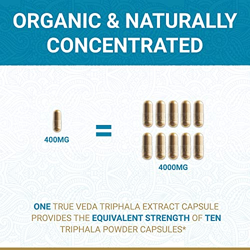Foto 4 pulgar | Suplemento True Veda Organic Triphala En Cápsulas 60 Cápsulas - Venta Internacional.