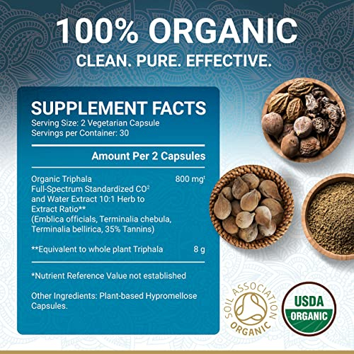 Foto 6 pulgar | Suplemento True Veda Organic Triphala En Cápsulas 60 Cápsulas - Venta Internacional.