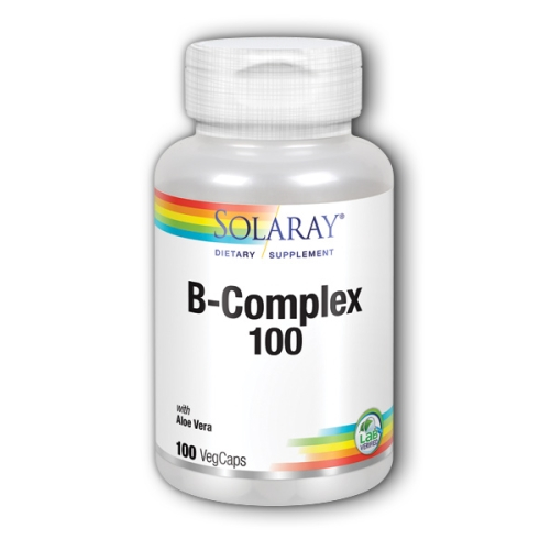 Foto 1 | Suplemento Solaray B-complex 100 100 Cápsulas Con Aloe Vera - Venta Internacional.