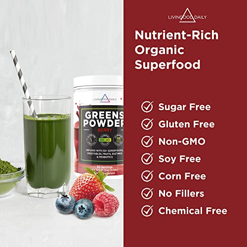 Foto 4 pulgar | Suplemento Livingood Daily Greens Powder 30 Porciones - Venta Internacional.