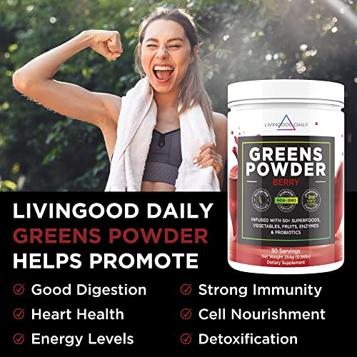 Foto 5 pulgar | Suplemento Livingood Daily Greens Powder 30 Porciones - Venta Internacional.