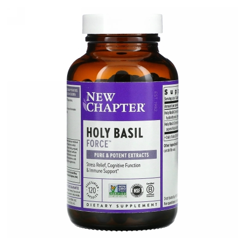 Foto 2 pulgar | Suplemento New Chapter Holy Basil Force 120 Cápsulas Vegetarianas X2 - Venta Internacional.