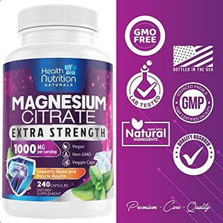 Foto 4 | Suplemento Health Nutrition Naturals Citrato De Magnesio 1000 Ml - Venta Internacional.