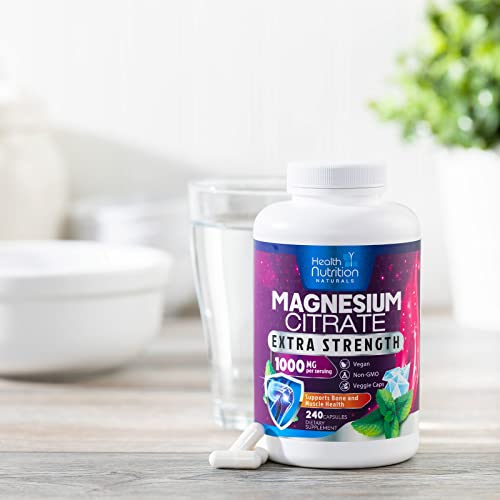 Foto 7 pulgar | Suplemento Health Nutrition Naturals Citrato De Magnesio 1000 Ml - Venta Internacional.