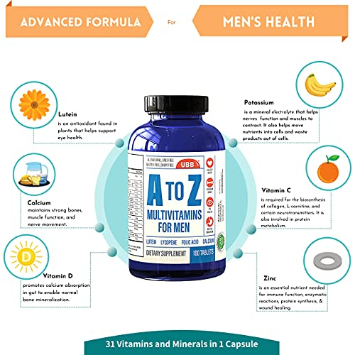 Foto 3 pulgar | Suplemento Multivitamínico Y Multimineral Ubb A To Z Men - Venta Internacional.