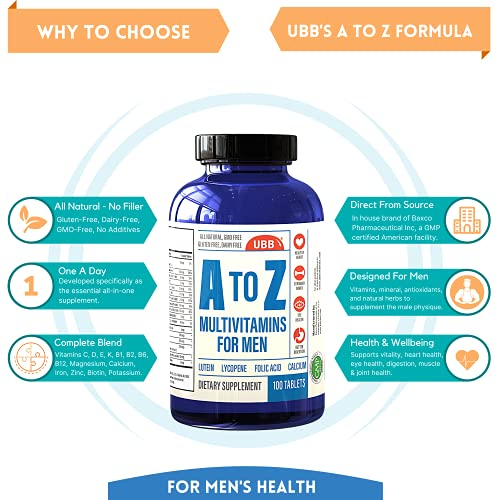 Foto 4 pulgar | Suplemento Multivitamínico Y Multimineral Ubb A To Z Men - Venta Internacional.