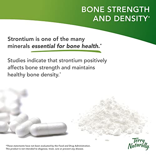 Foto 3 pulgar | Suplemento Terry Naturally Strontium 680 Mg 60 Cápsulas Veganas - Venta Internacional.