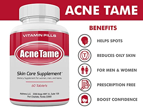Foto 4 | Suplemento Acnetame, Píldoras Para El Acné, Tratamiento Transparente Para La Piel, 60 Tabletas - Venta Internacional.