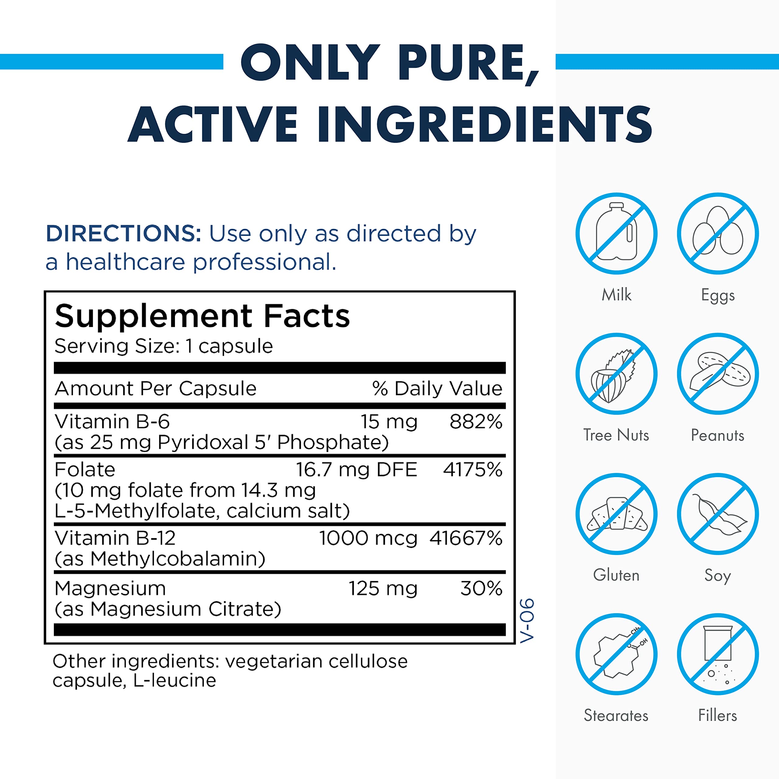Foto 6 pulgar | Suplemento De Metilfolato Methylpro 10 Mg Con Cofactores 30 Cápsulas - Venta Internacional.