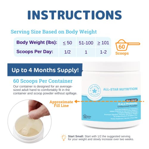 Foto 5 pulgar | Suplemento Probiótico All-star Nutrition Bio-heal  5 En 1 - Venta Internacional.