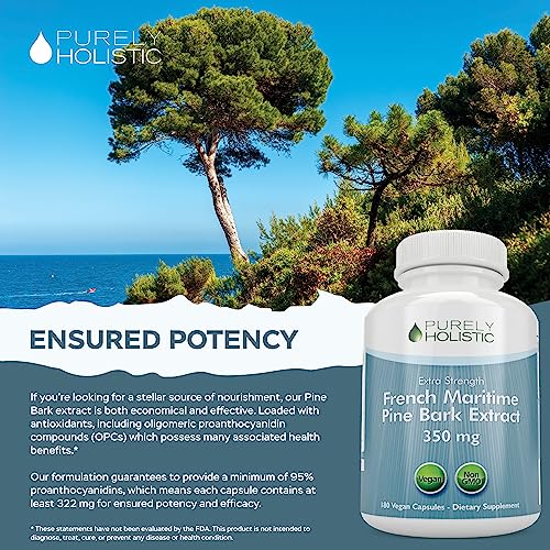 Foto 5 | Suplemento De Extracto De Corteza De Pino Puramente Holístico 350 Mg X180 - Venta Internacional.